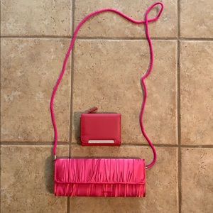 Beautiful Hot Pink Clutch/Wallet Set